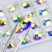 DZ 4063 Crystal AB Oval Shape Mixed Sized Sewing Rhinestones DZ 4063 Crystal AB Oval Shape Mixed Sized Sewing Rhinestones
